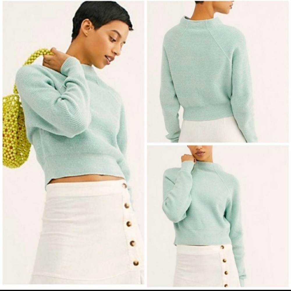 Free People Too Good Mock Neck Sweater